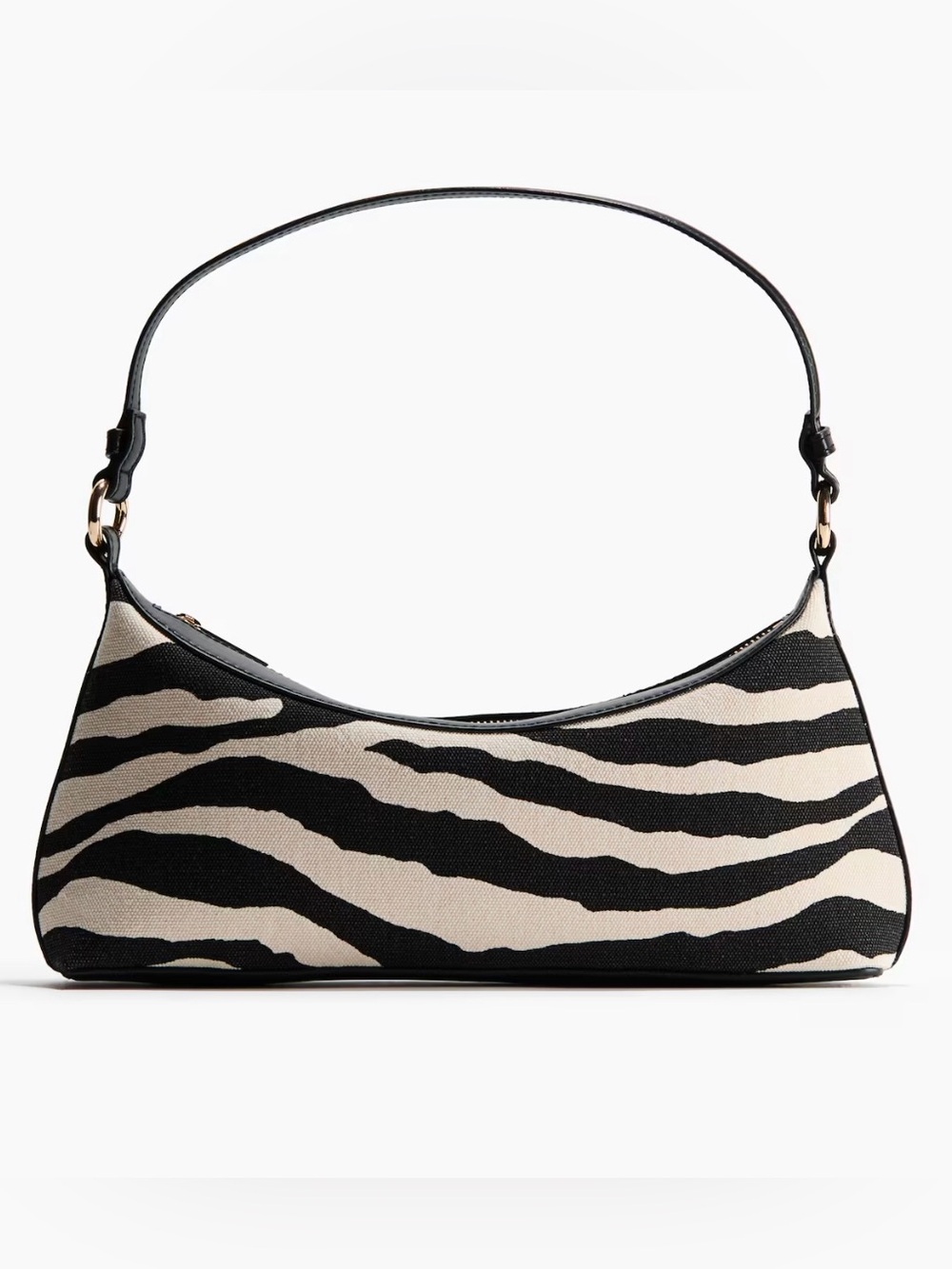 NWT! H&M Black and Cream Zebra Shoulder Bag